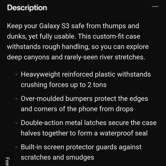 Brand New Phone Case - "OTTERBOX" ARMOR GS III  (Galaxy 3) - Picture 3 of 14